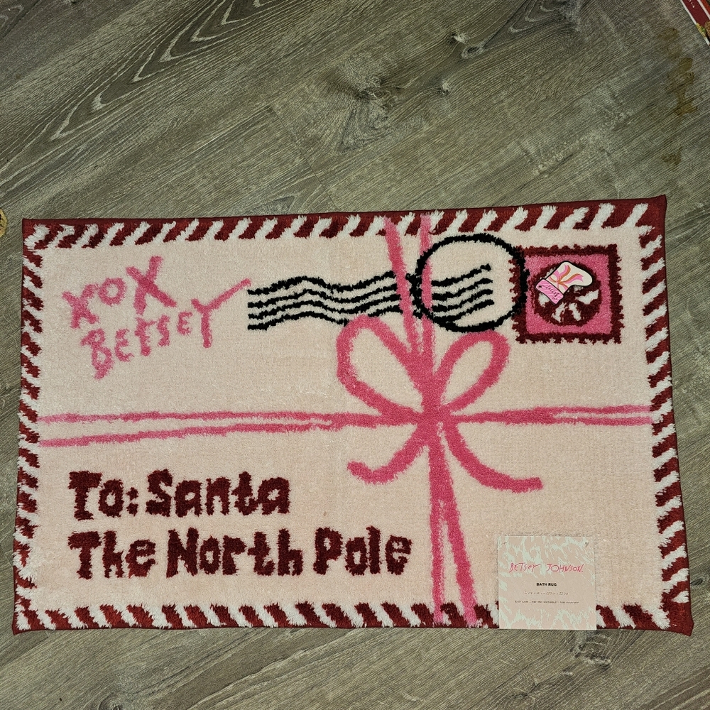 Betsey Johnson "Letter to Santa" bath rug - Picture 4 of 9